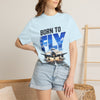 Born to Fly T-Shirt — Airplane Graphic Tee, "Sky Is Not The Limit" Aviation Pilot Shirt