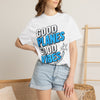 Good Planes Good Vibes T-Shirt — Retro Travel Graphic Tee