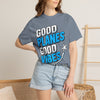 Good Planes Good Vibes T-Shirt — Retro Travel Graphic Tee