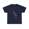 Airplane Formation Tee — Red Lead Jet Graphic T-Shirt