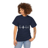 Plane Heartbeat T-Shirt — Pilot Aviation Flight Crew Tee