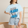Good Planes Good Vibes T-Shirt — Retro Travel Graphic Tee
