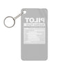 Pilot Nutrition Facts Keychain Charm