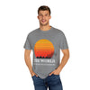 Adventure-Inspired Unisex Garment-Dyed T-shirt - 'The World Is Your Playground'