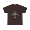 Aviation Word-Art Airplane T‑Shirt — Pilot & Travel Crew Gift