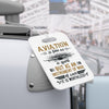 Luggage Tag — "Aviation is fine as a sport, but as an instrument of war it is worthless" Vintage Plane Travel ID Tag