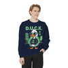 Cool Duck Graphic Sweatshirt, Unisex Sweatshirt, Casual Wear, Streetwear Style, Unique Gift, Cozy Layering Essential