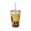 Sunsplash Tumbler with Straw – Beach Vibes Drinkware for Summer Fun