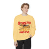 Unisex Garment-Dyed Sweatshirt - Spread Your Wings and Fly, Cozy Casual Wear, Perfect for Aviation Lovers, Gift Idea for Pilots, [...]