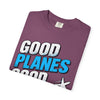 Good Planes Good Vibes T-Shirt — Retro Travel Graphic Tee