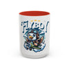 Flyboy Pilot Coffee Mug, Cute Bird Mug, Aviation Gift, Kids' Hot Chocolate Cup, Fun Airplane Decor, Unique Birthday Present