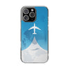 Stylish Clear Phone Case with Airplane Design, Travel Accessory, Personalized Gift, Phone Protection, Trendy Phone Cover