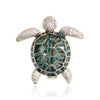 Four-color Epoxy Turtle Brooch