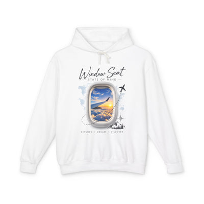 Window Seat Hoodie — Travel Plane Window Graphic Pullover