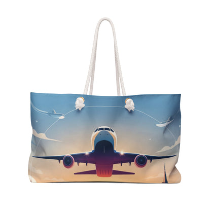 Travel-Inspired Weekender Bag - Perfect for Getaways, Gym, Yoga, Beach Trips, and more!