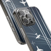 Aviation Clear Phone Case - Airplane Design, Travel Accessory, Unique Gift, Phone Cover, Aviation Enthusiast, Air Travel Lover