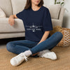 Airplane Mode T‑Shirt — Minimal Front Jet Graphic Tee for Travelers