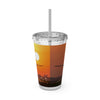 Sunsplash Travel Tumbler - 16oz with Straw for Adventure Lovers