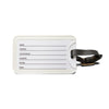 Black Airplane Evolution Luggage Tag — Minimal Pilot & Traveler Bag ID