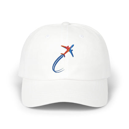 Travel Lover Classic Dad Cap - Airplane Design - Casual Style for Adventurers