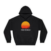 Sunset Vibes Unisex Hooded Sweatshirt - 'THE WORLD' Design