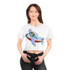 Kids' Airplane Graphic Crop Tee - Fun Flying Design for Young Adventurers