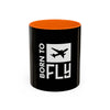 Born to Fly Coffee Mug — Pilot Airplane Travel Gift (11/15oz)