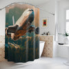 Aviation Inspired Shower Curtain – Airplane Design for Travel Enthusiasts