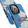 Vintage Airplane Phone Case | Tough Cases, Aviation Gift, Pilot Accessory, Cloud Design, Unique Phone Cover