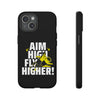 Dynamic Phone Case with Motivational Design - Aim High, Fly Higher!