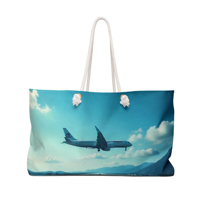 Travel Weekender Bag, Airplane Travel Tote, Weekend Getaway Bag, Vacation Beach Bag, Adventure Carryall