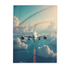 Airplane Adventure Arctic Fleece Blanket, Cozy Travel Throw, Aviation Gifts, Unique Home Decor, Air Travel Enthusiast Blanket