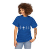 Plane Heartbeat T-Shirt — Pilot Aviation Flight Crew Tee