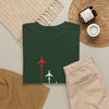 Airplane Formation Tee — Red Lead Jet Graphic T-Shirt