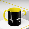 Pilot Heartbeat Coffee Mug — Airplane ECG Travel Lover Gift (11/15oz)