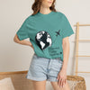 Travel Couple T-Shirt — "Different Places, Same Soul" Globe & Plane Tee