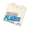 Good Planes Good Vibes T-Shirt — Retro Travel Graphic Tee