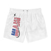 Patriotic Swim Trunks with American Flag Design
