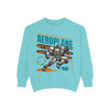 Vintage Aeroplane Sweatshirt, Unisex Sweater, Retro Flight Apparel, Aviation Lover Gift, Cozy Casual Wear