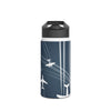 Airplane Design Stainless Steel Water Bottle - Travel Mug, Fitness Bottle, Outdoor Hydration, Gift for Pilots, Aviation Enthusiasts
