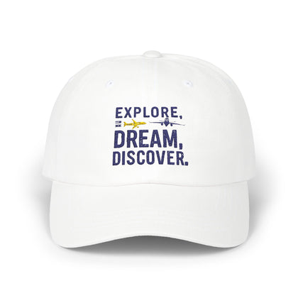 Explore Dream Discover Classic Dad Cap - Unisex Style for Adventurers