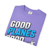 Good Planes Good Vibes T-Shirt — Retro Travel Graphic Tee
