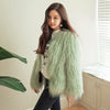 Women's Solid Color Short Faux Shearling Fur Coat