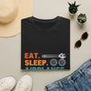 T-Shirt — "Eat. Sleep. Airplanes. Repeat." Pilot Aviation Tee