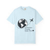 Travel Couple T-Shirt — "Different Places, Same Soul" Globe & Plane Tee