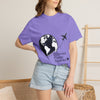 Travel Couple T-Shirt — "Different Places, Same Soul" Globe & Plane Tee