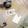 Luggage Tag — "Aviation is fine as a sport, but as an instrument of war it is worthless" Vintage Plane Travel ID Tag