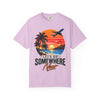 Let's Go Somewhere New T-Shirt - Retro Beach Sunset Travel Tee
