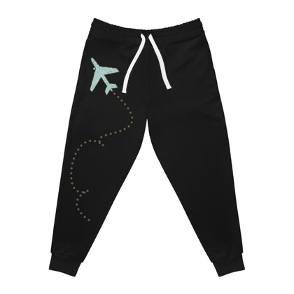 Travel-Inspired Athletic Joggers with Airplane Design