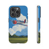 Vintage Airplane Phone Case | Tough Cases, Aviation Gift, Pilot Accessory, Cloud Design, Unique Phone Cover